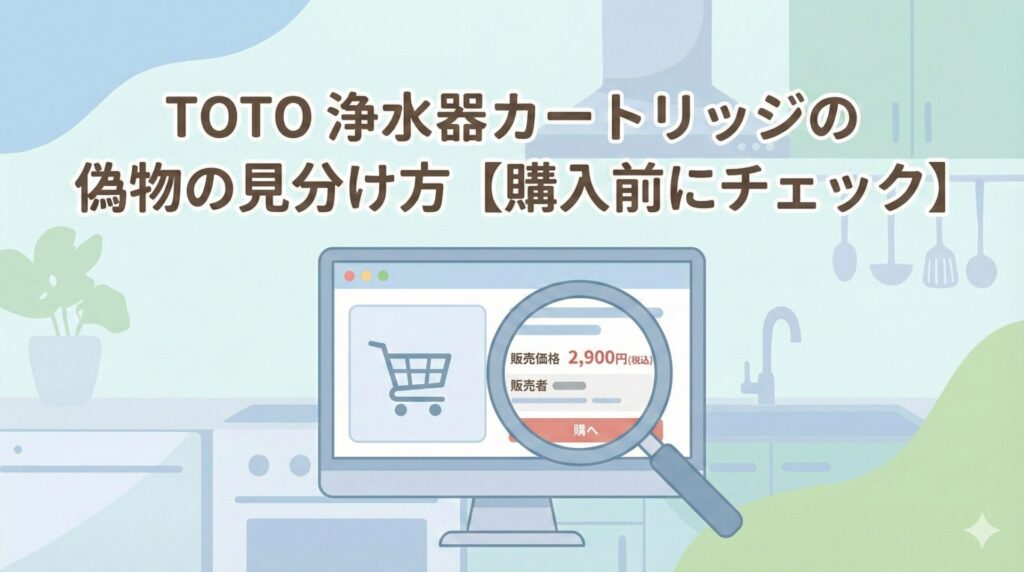 TOTO 浄水器カートリッジの偽物の見分け方
