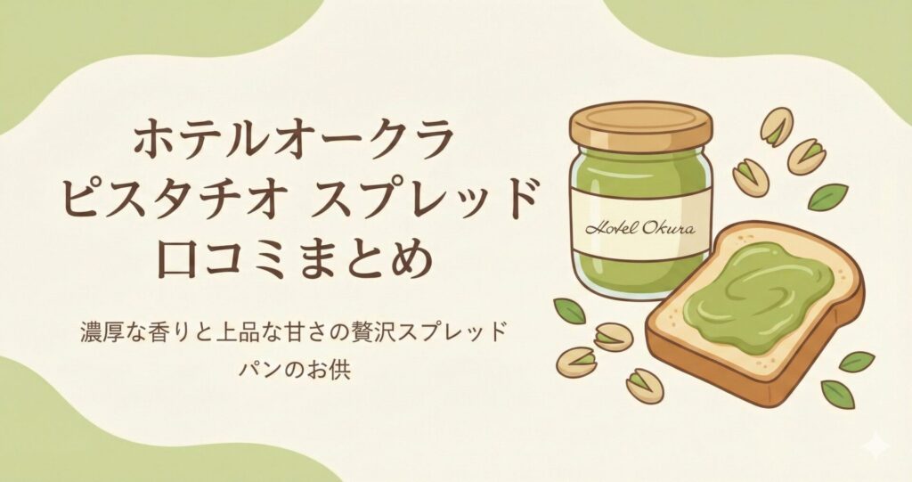ホテルオークラのピスタチオスプレッドの口コミ