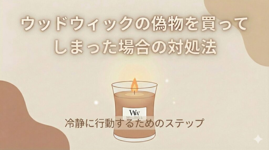 ウッドウィックの偽物を買ってしまった場合の対処法