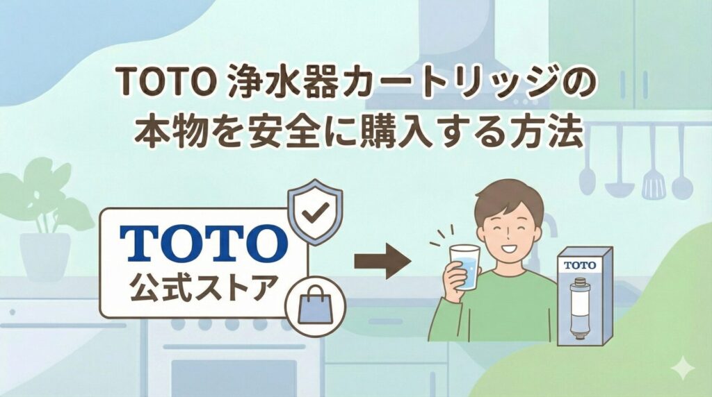 TOTO 浄水器カートリッジの本物を安全に購入する方法